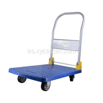 Carro de carro con plataforma plegable azul